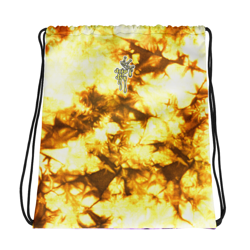 DRIP or DYE | Drawstring Bag Crackle Ice Tye Dye Acid Wash Sun N Purple