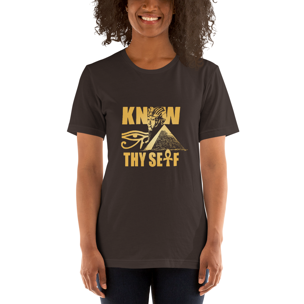 ROYAL. | Urban Resort | KNOW THYSELF UNISEX TEES brown / forest green(2 VARIETIES)