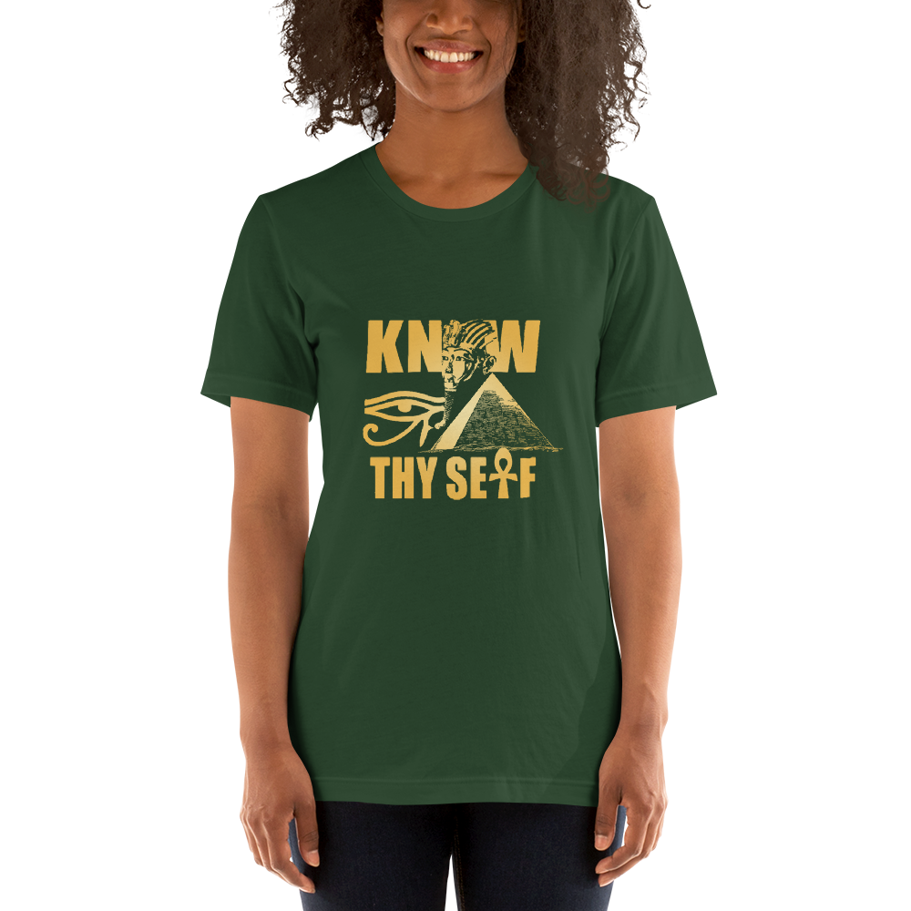 ROYAL. | Urban Resort | KNOW THYSELF UNISEX TEES brown / forest green(2 VARIETIES)