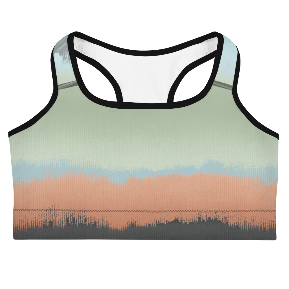 CRXWN | Drip Or Dye SB High Spectrum Easter Ombre Sports Bra Venice Beach Vibez