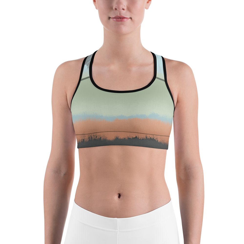 CRXWN | Drip Or Dye SB High Spectrum Easter Ombre Sports Bra Venice Beach Vibez