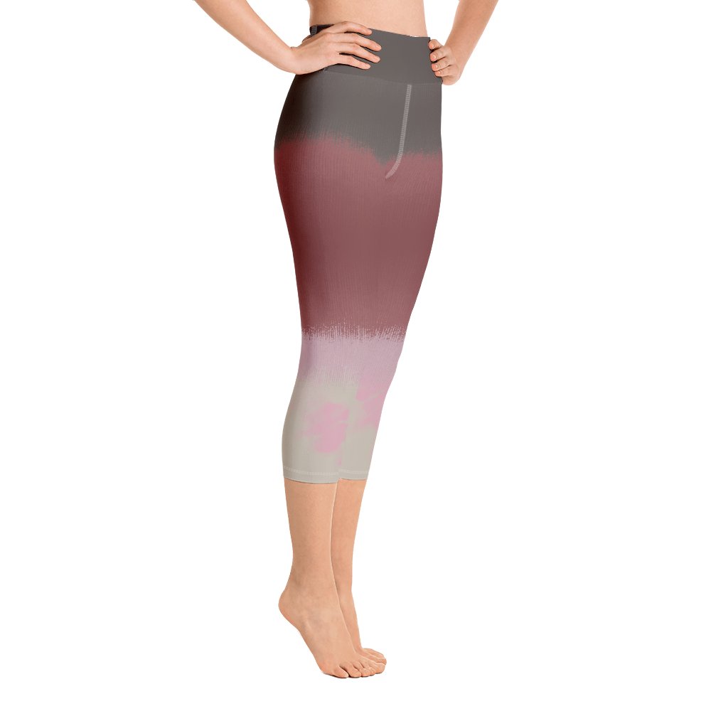 CRXWN | Drip or Dye Max 90 dqm bacon Acid Wash Ice Dye Yoga Capri Leggings