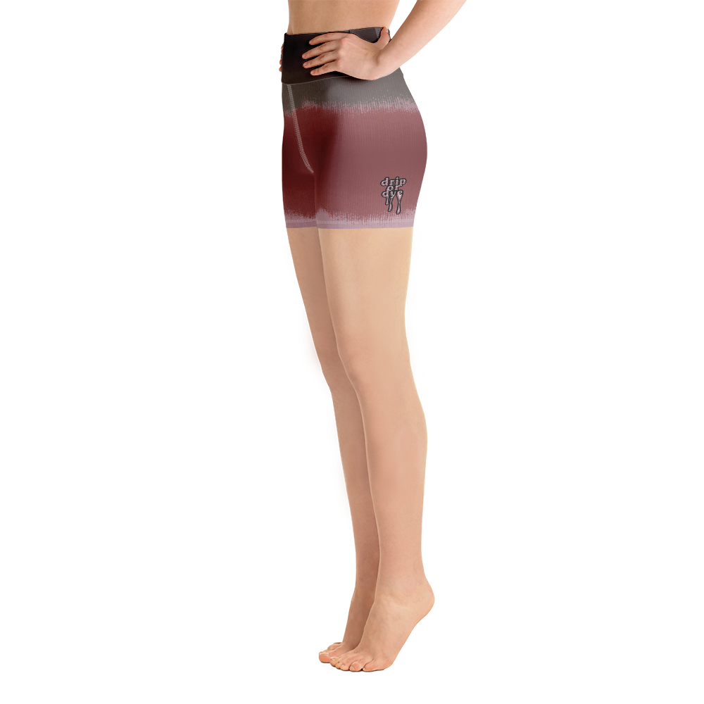CRXWN | Drip or Dye Max 90 dqm bacon Acid Wash Ice Dye Yoga Shorts