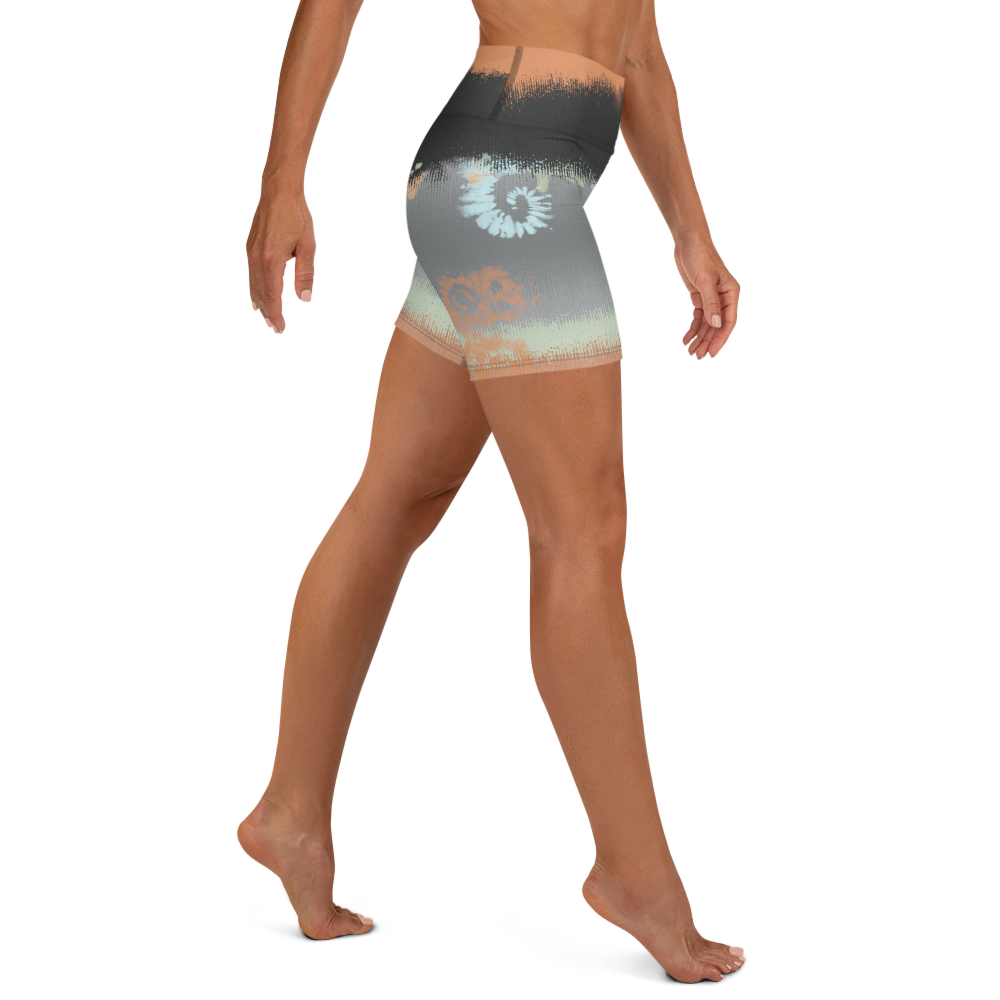 CRXWN | Drip Or Dye SB High Spectrum Easter Ombre Tye Dye Yoga Shorts Venice Beach VIbez