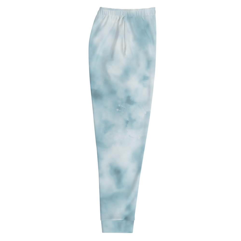 CRXWN | Drip or Dye Ice Blue Sky Linen Ice Dye UNISEX Jogger Hearts Around the World Live Love Laugh