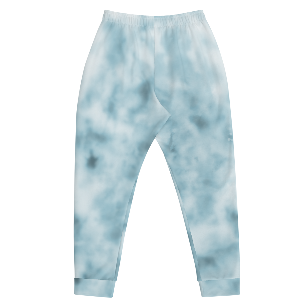 CRXWN | Drip or Dye Ice Blue Sky Linen Ice Dye UNISEX Jogger Hearts Around the World Live Love Laugh