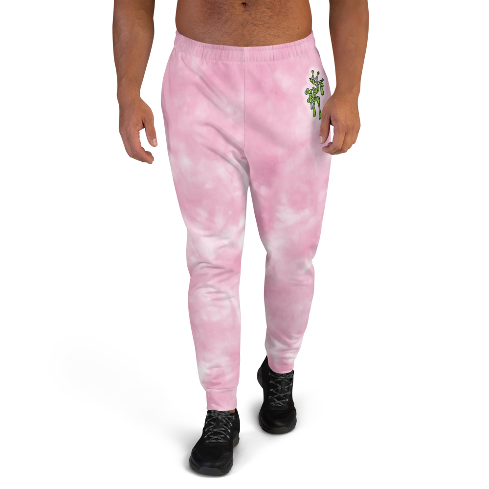 CRXWN | Drip or Dye Miami Nights Pink Foam Ice Dye UNISEX Joggers Hearts Around the World Live Love Laugh