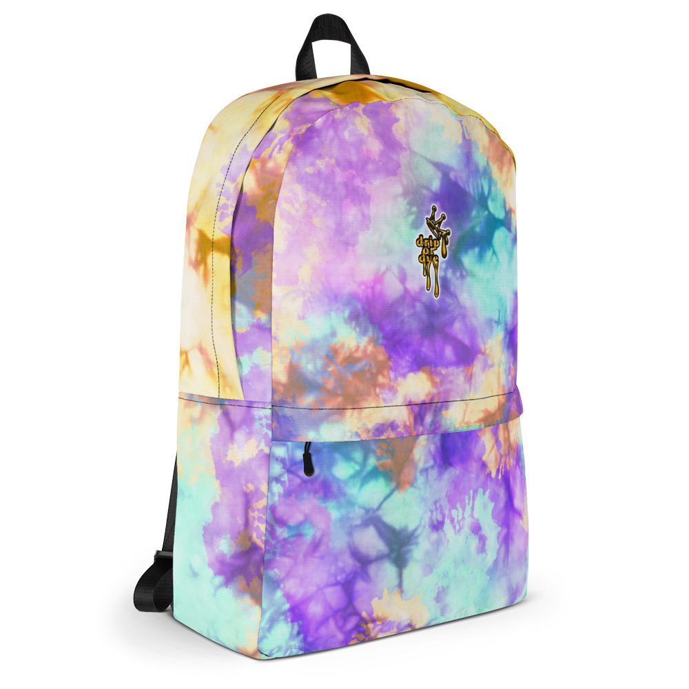 DRIP OR DYE | Cosmic Crush Ice Krackle Crystal Color Cloud Tie Dye Teal Purple Lite Backpack
