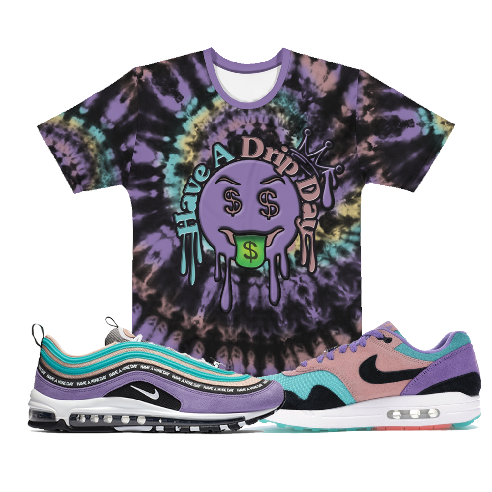CRXWN | Drip or Dye Custom Tie Dye Crew Neck Jersey Tee Have a Drip Day