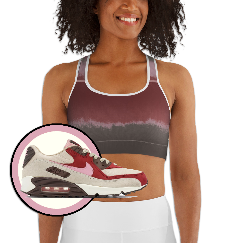 CRXWN | Drip or Dye Max 90 dqm bacon Acid Wash Ice Dye Sports Bra