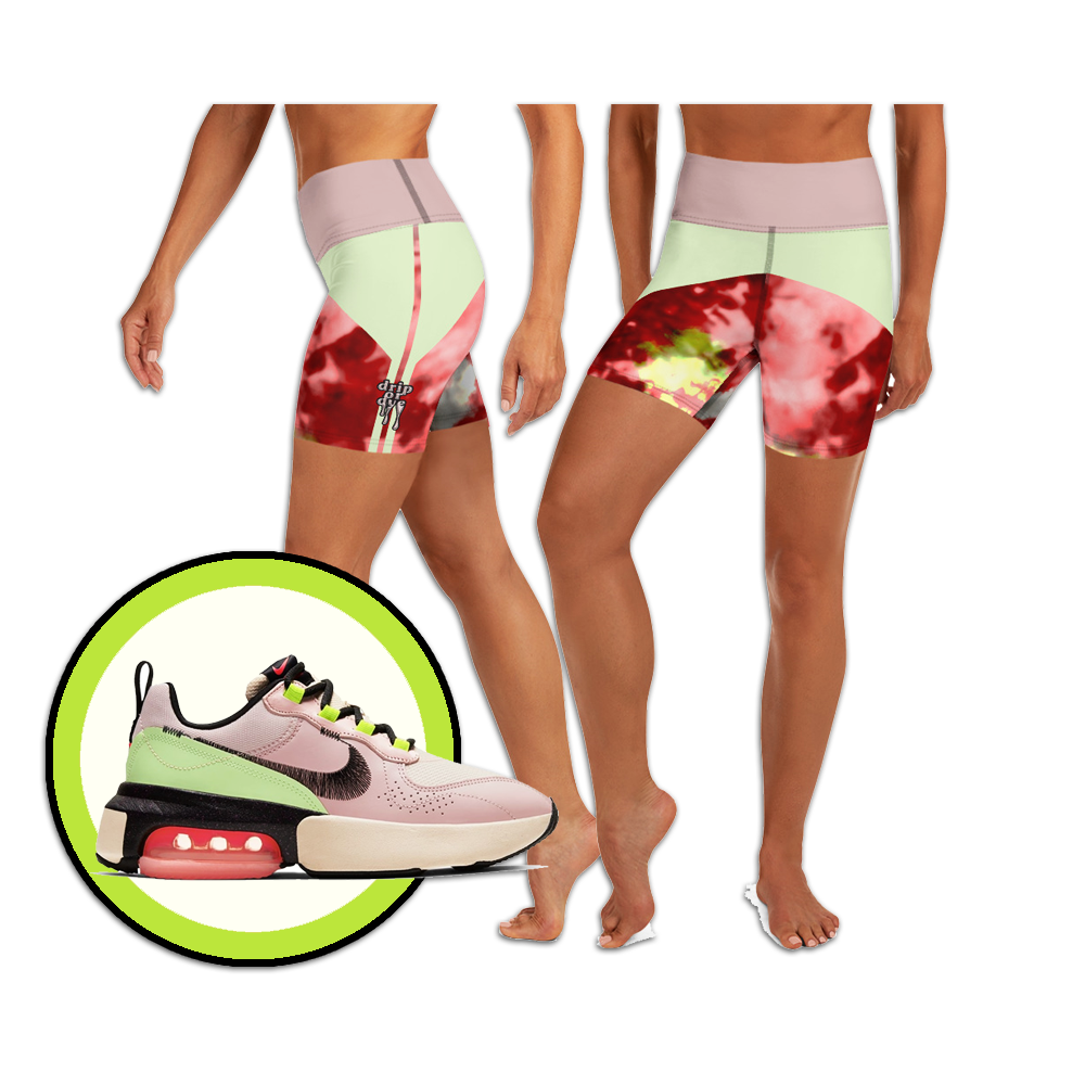 CRXWN | Drip or Dye Max Verona Guava Ice HER Collection Acid Wash Tye Dye Yoga Shorts
