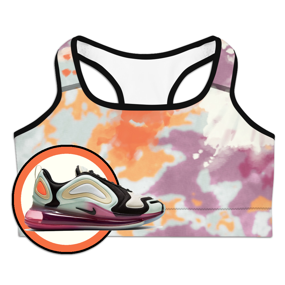 CRXWN | Drip or Dye Max 720 Pistachio HER Collection Acid Wash Tye Dye Sports Bra