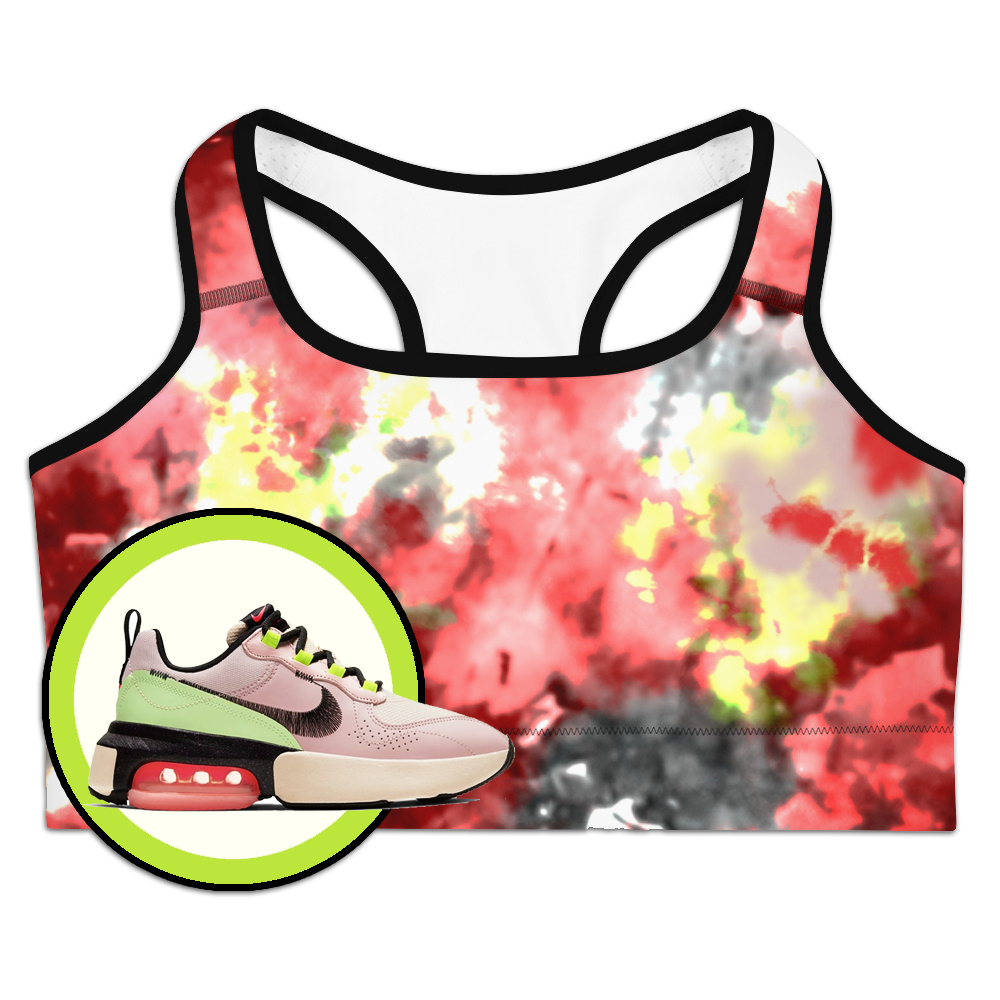 CRXWN | Drip or Dye Max Verona Guava Ice HER Collection Acid Wash Tye Dye Sports Bra