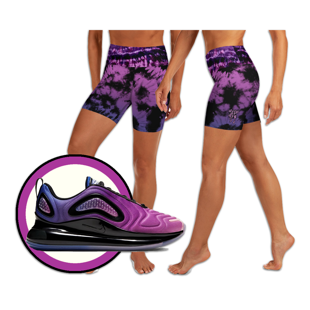 CRXWN | Drip or Dye Max 720 Bubble Pack HER Collection Acid Wash Tye Dye Yoga Shorts