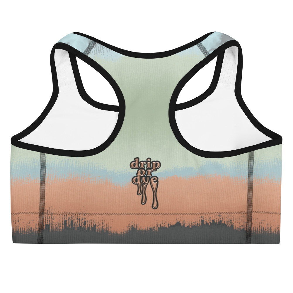CRXWN | Drip Or Dye SB High Spectrum Easter Ombre Sports Bra Venice Beach Vibez