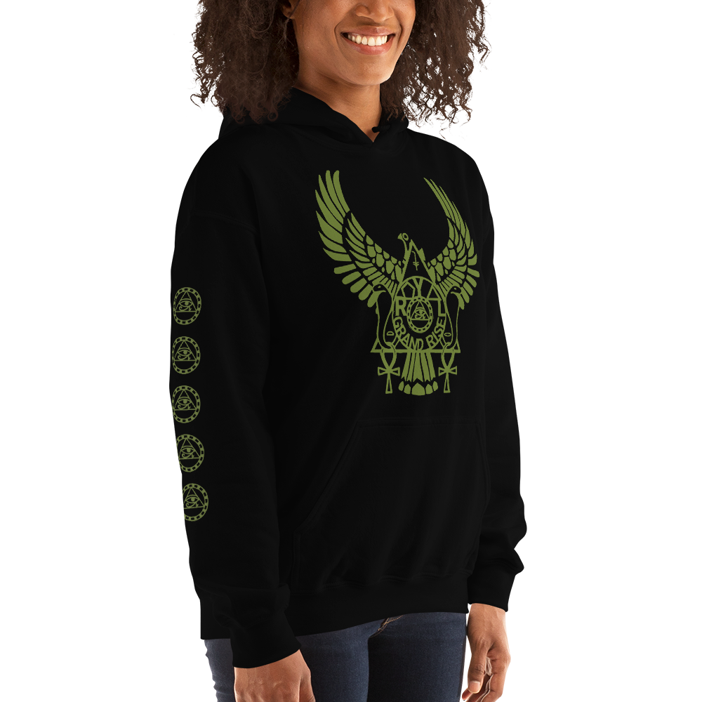 ROYAL. | Urban Resort | RA PARTY ROYAL GRAND RISE Unisex Heavy Blend Hoodie OLIVES N MONEY TREES