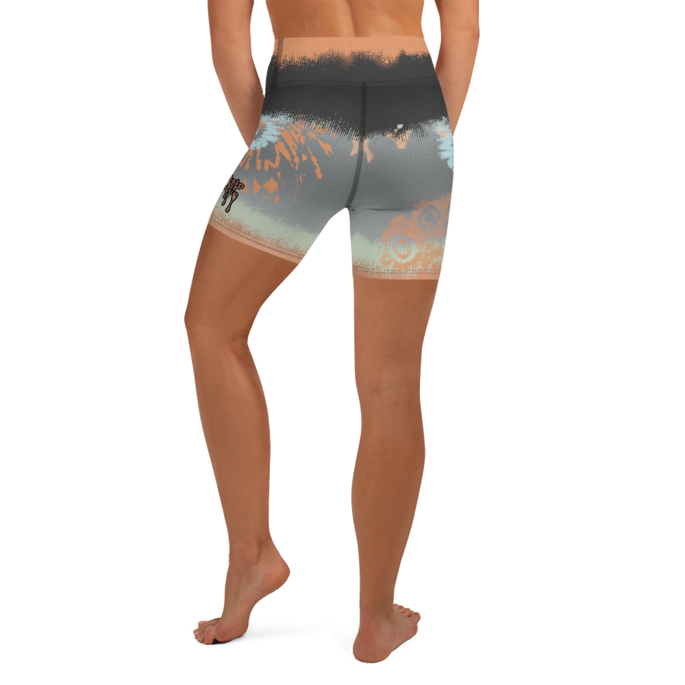 CRXWN | Drip Or Dye SB High Spectrum Easter Ombre Tye Dye Yoga Shorts Venice Beach VIbez