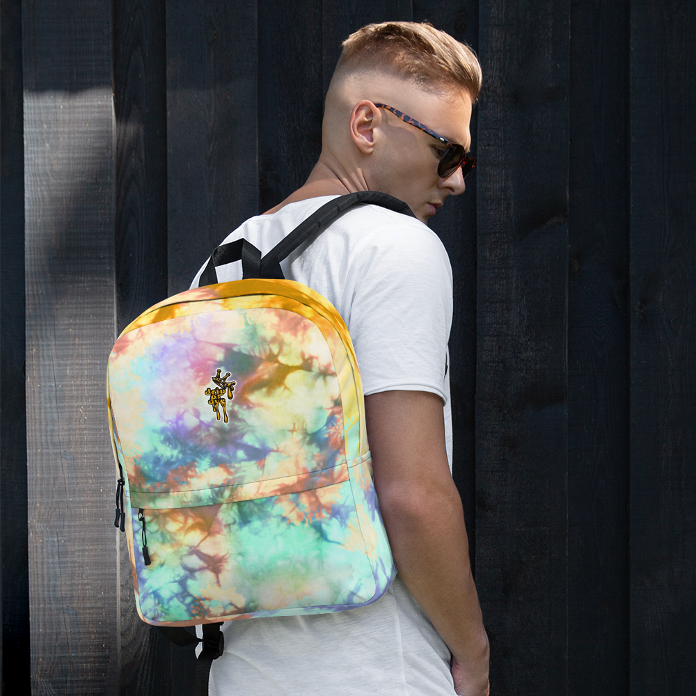 DRIP OR DYE | Cosmic Crush Ice Krackle Crystal Color Cloud Teal Autumn Tie Dye Lite Backpack