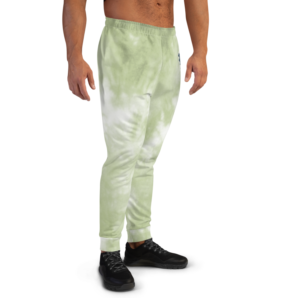 CRXWN | Drip or Dye Moss Green Ice Dye UNISEX Joggers Hearts Around the World Live Love Laugh
