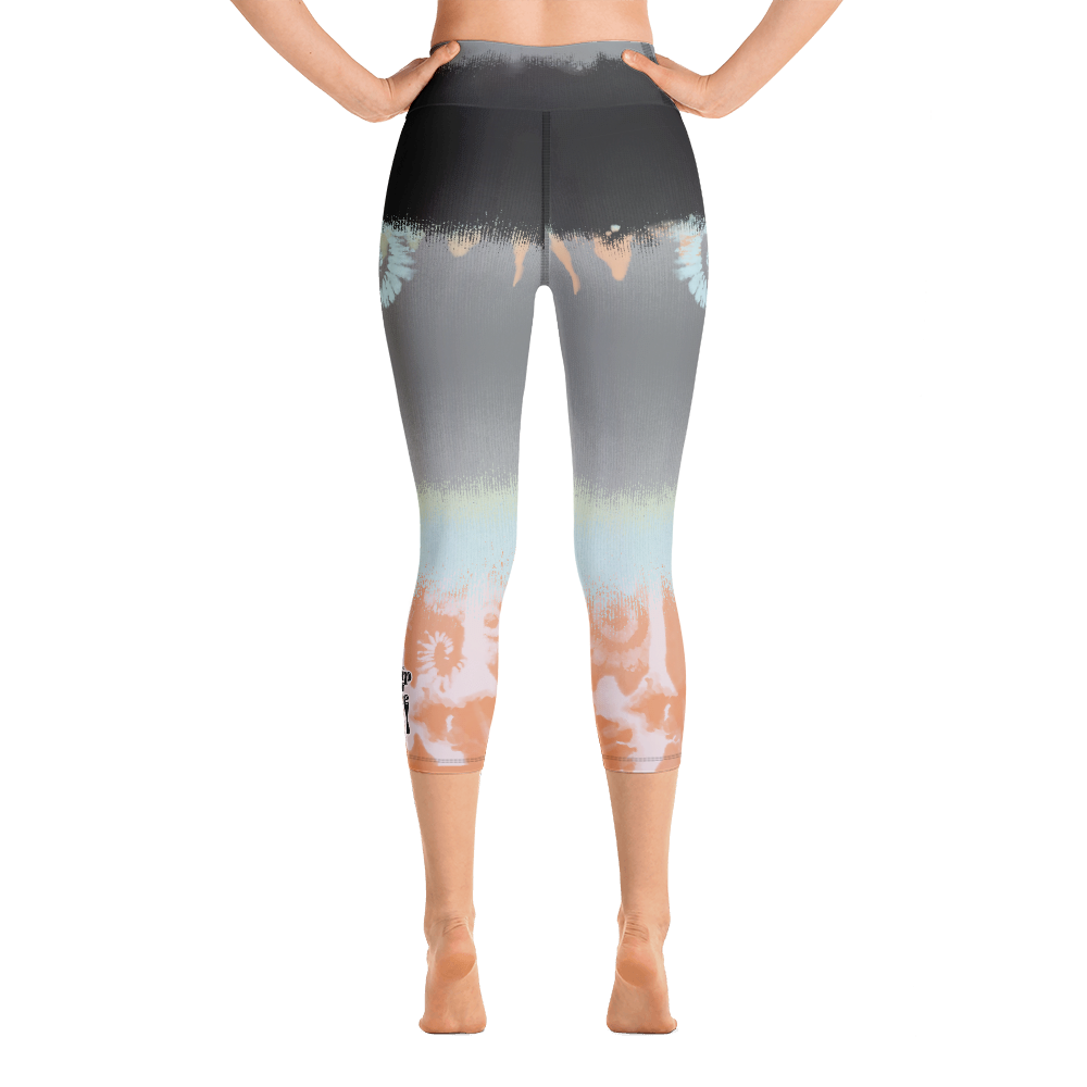 CRXWN | Drip Or Dye SB High Spectrum Easter Ombre Tye Dye Yoga Capri Leggings Venice Beach Vibez