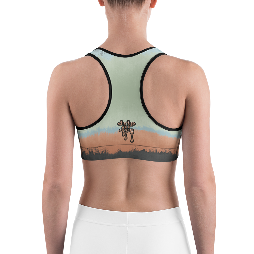 CRXWN | Drip Or Dye SB High Spectrum Easter Ombre Sports Bra Venice Beach Vibez