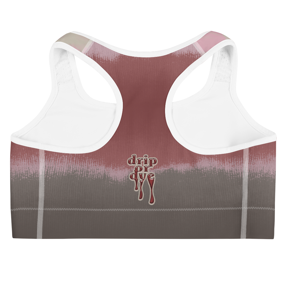 CRXWN | Drip or Dye Max 90 dqm bacon Acid Wash Ice Dye Sports Bra