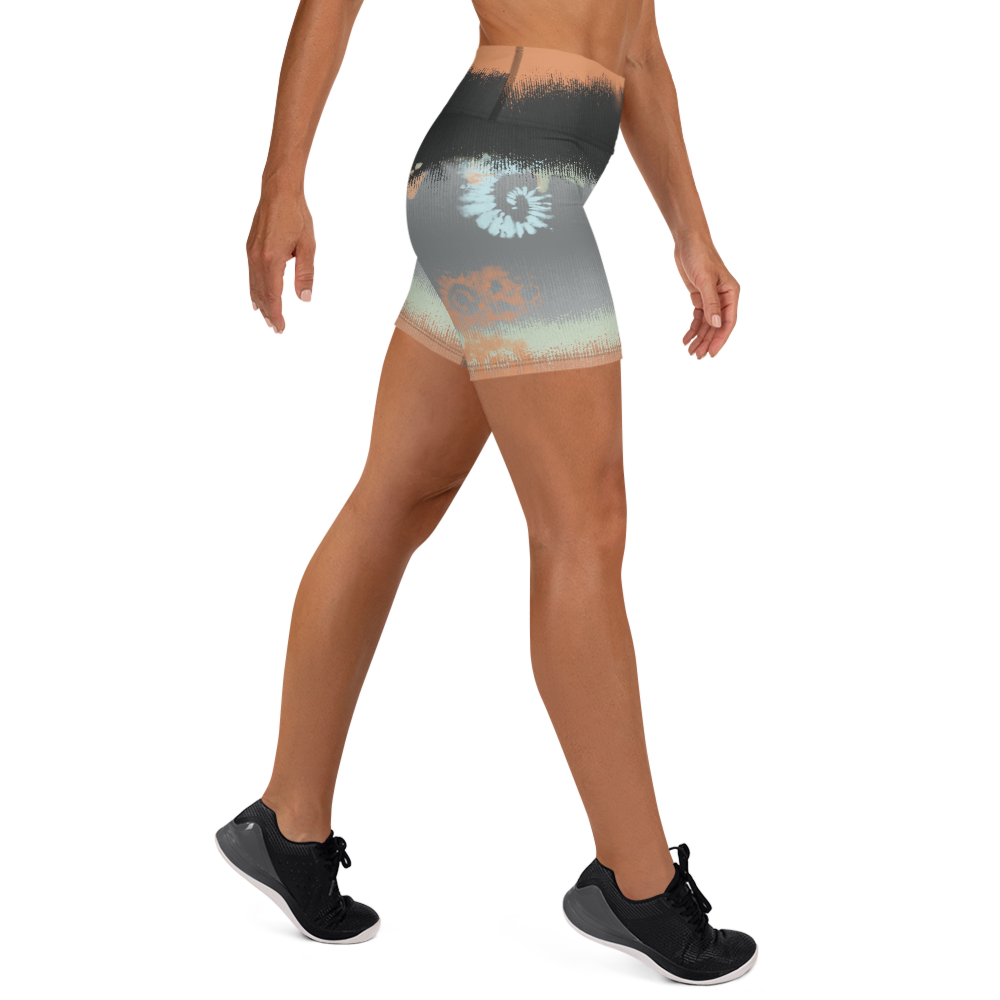 CRXWN | Drip Or Dye SB High Spectrum Easter Ombre Tye Dye Yoga Shorts Venice Beach VIbez