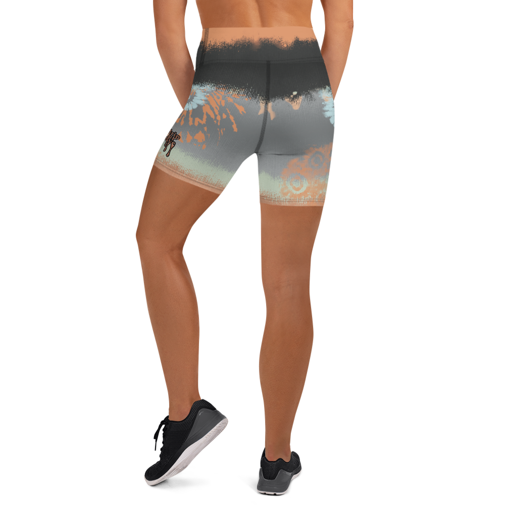 CRXWN | Drip Or Dye SB High Spectrum Easter Ombre Tye Dye Yoga Shorts Venice Beach VIbez