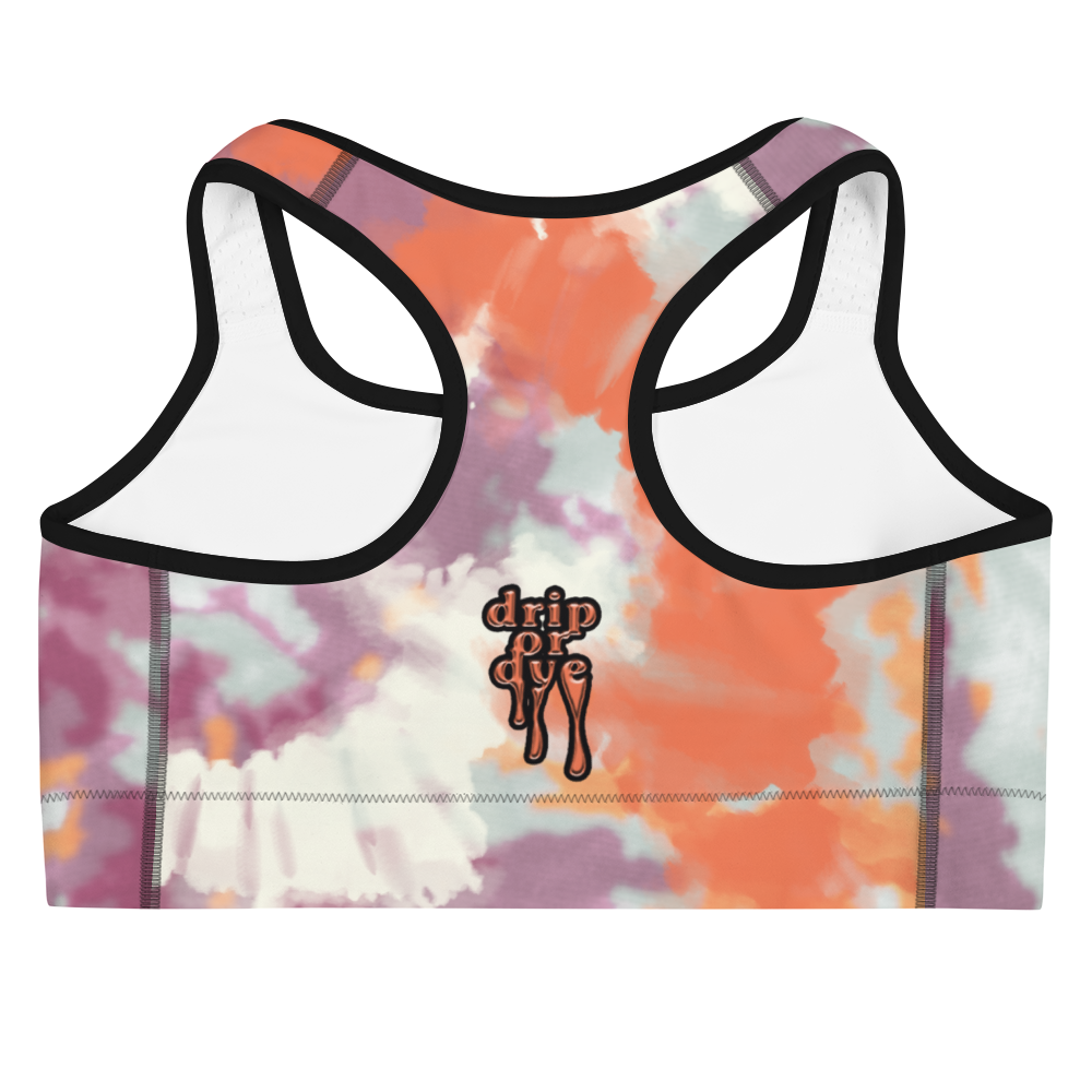 CRXWN | Drip or Dye Max 720 Pistachio HER Collection Acid Wash Tye Dye Sports Bra