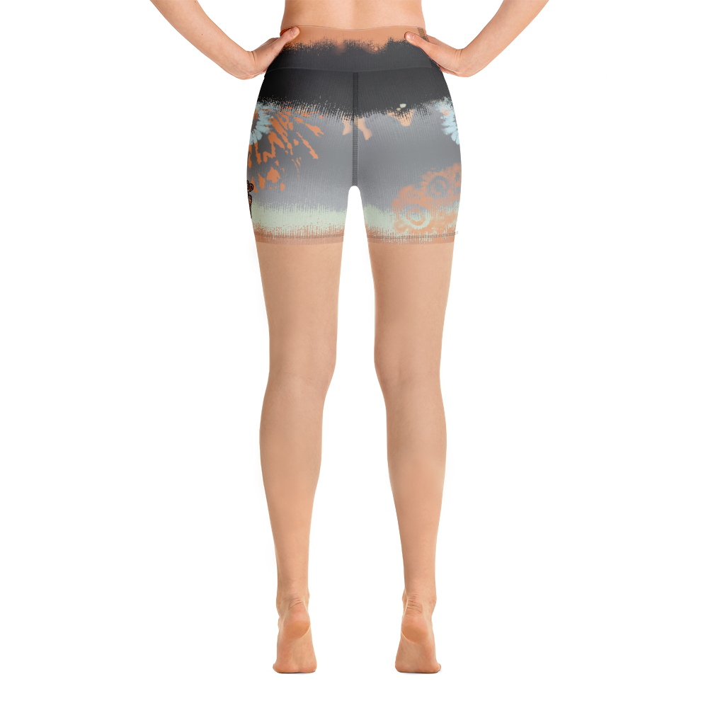 CRXWN | Drip Or Dye SB High Spectrum Easter Ombre Tye Dye Yoga Shorts Venice Beach VIbez