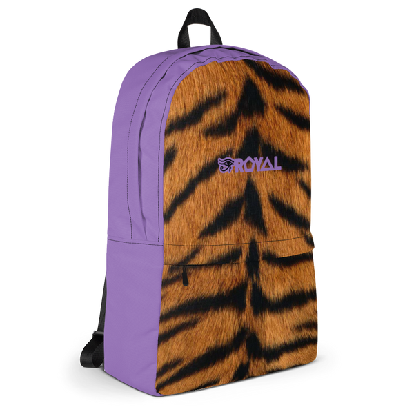 ROYAL. | Urban Resort Ra Pack Lightweight Backpack with hidden Pocket Magik Purple Tiger