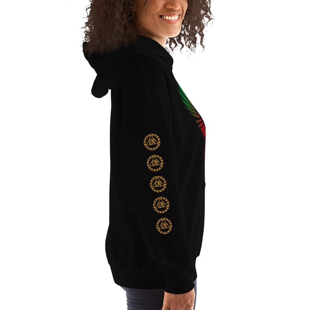 ROYAL. | RA PARTY | GRAND RISING Unisex Hoodie Nubian Flag And Gradient Varieties