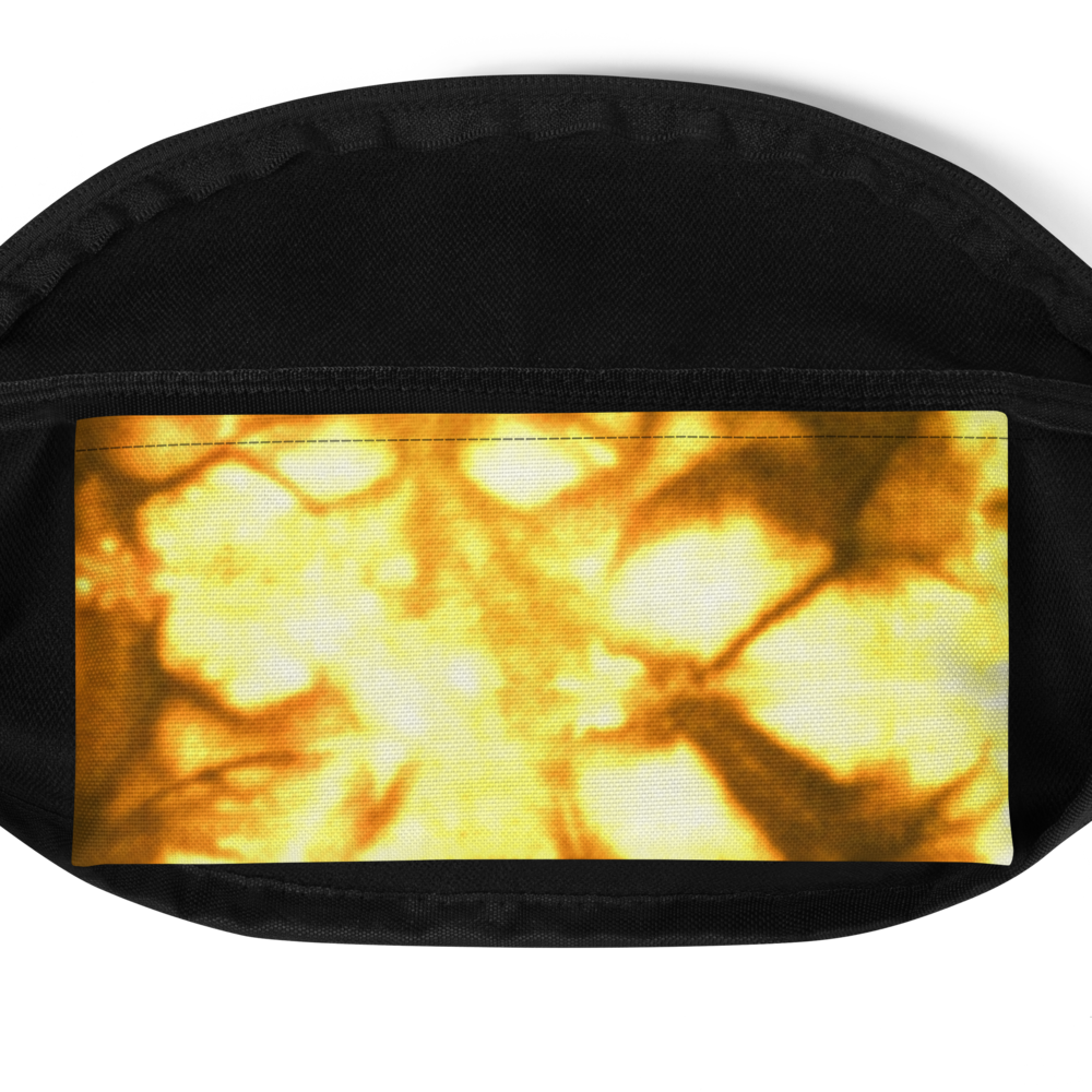 DRIP or DYE | Custom Crackle Ice Tye Dye Acid Wash Sunshine In Trees Custom Fanny Pack UNISEX Crossbody