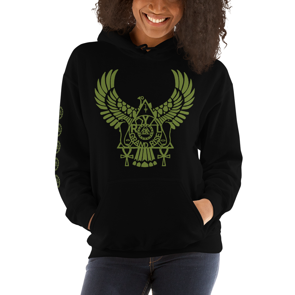 ROYAL. | Urban Resort | RA PARTY ROYAL GRAND RISE Unisex Heavy Blend Hoodie OLIVES N MONEY TREES