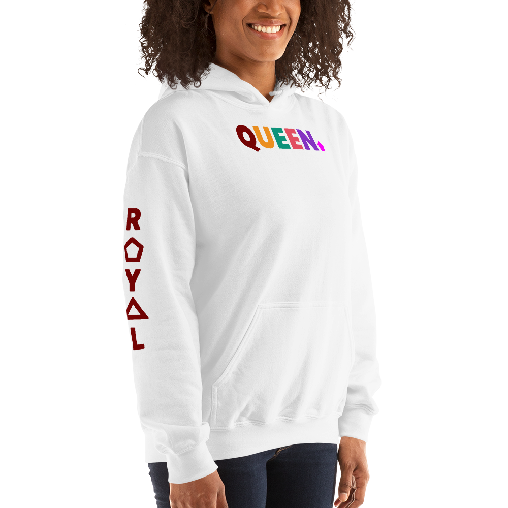 .R.O.Y.A.L. QUEEN BOiFRIEND HOODIE STATEMENT WH