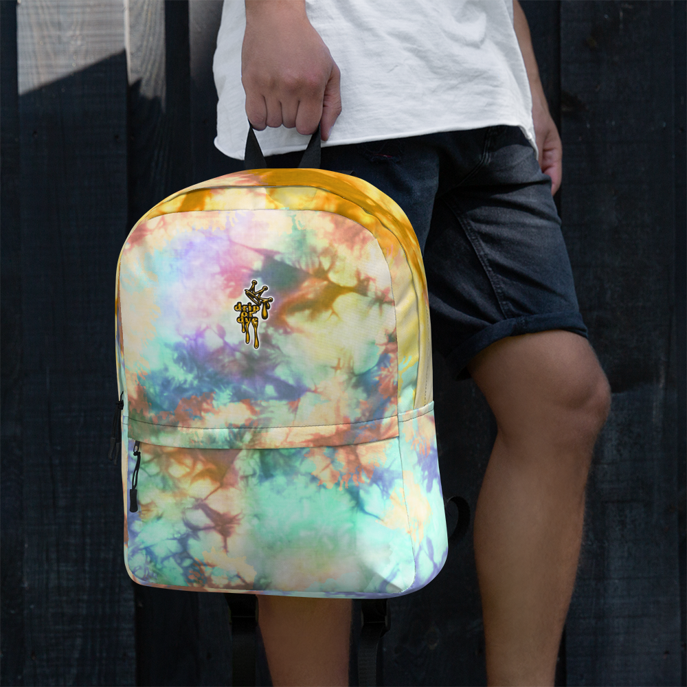 DRIP OR DYE | Cosmic Crush Ice Krackle Crystal Color Cloud Teal Autumn Tie Dye Lite Backpack
