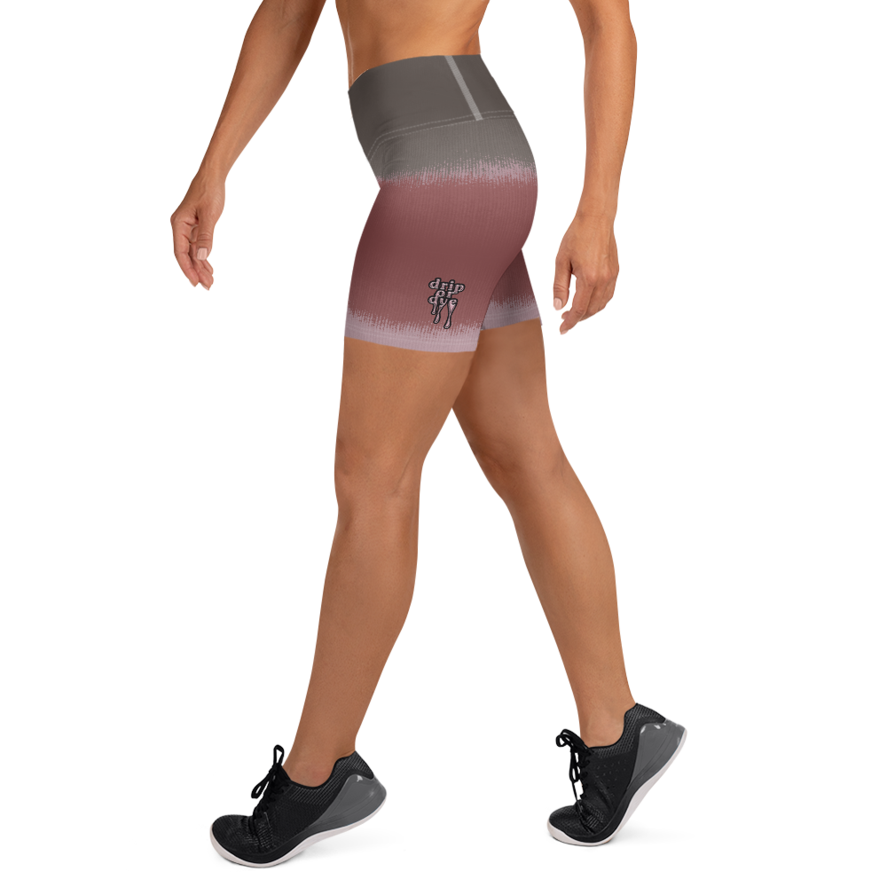 CRXWN | Drip or Dye Max 90 dqm bacon Acid Wash Ice Dye Yoga Shorts
