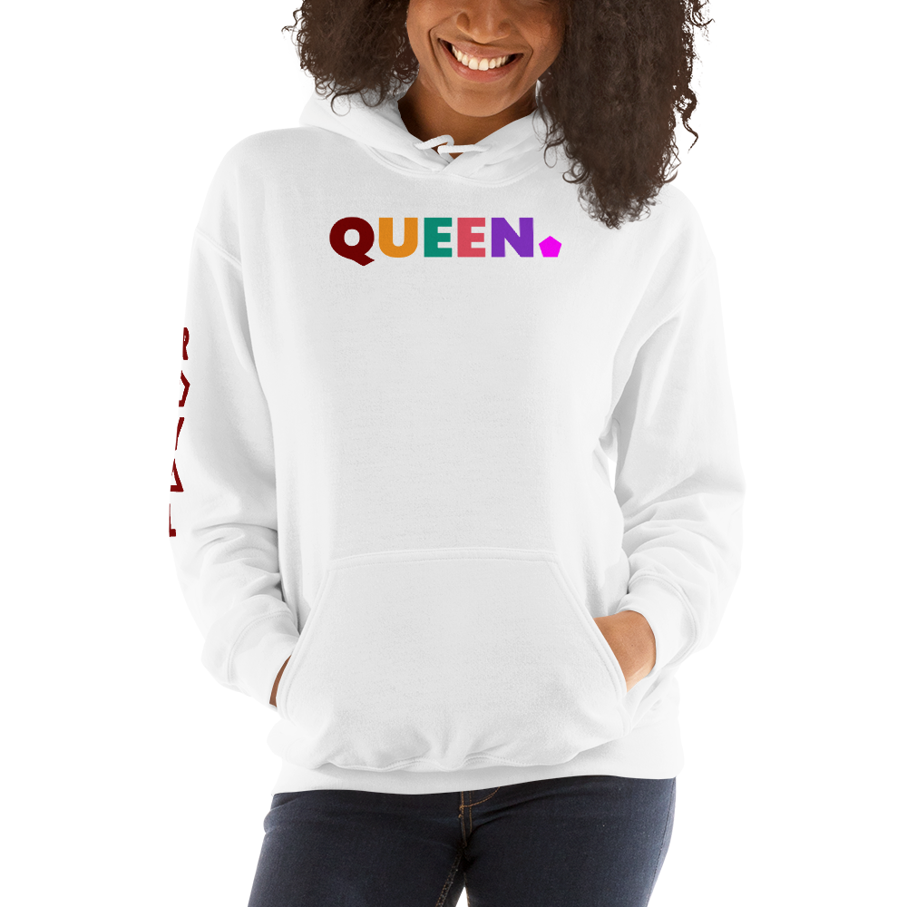 .R.O.Y.A.L. QUEEN BOiFRIEND HOODIE STATEMENT WH