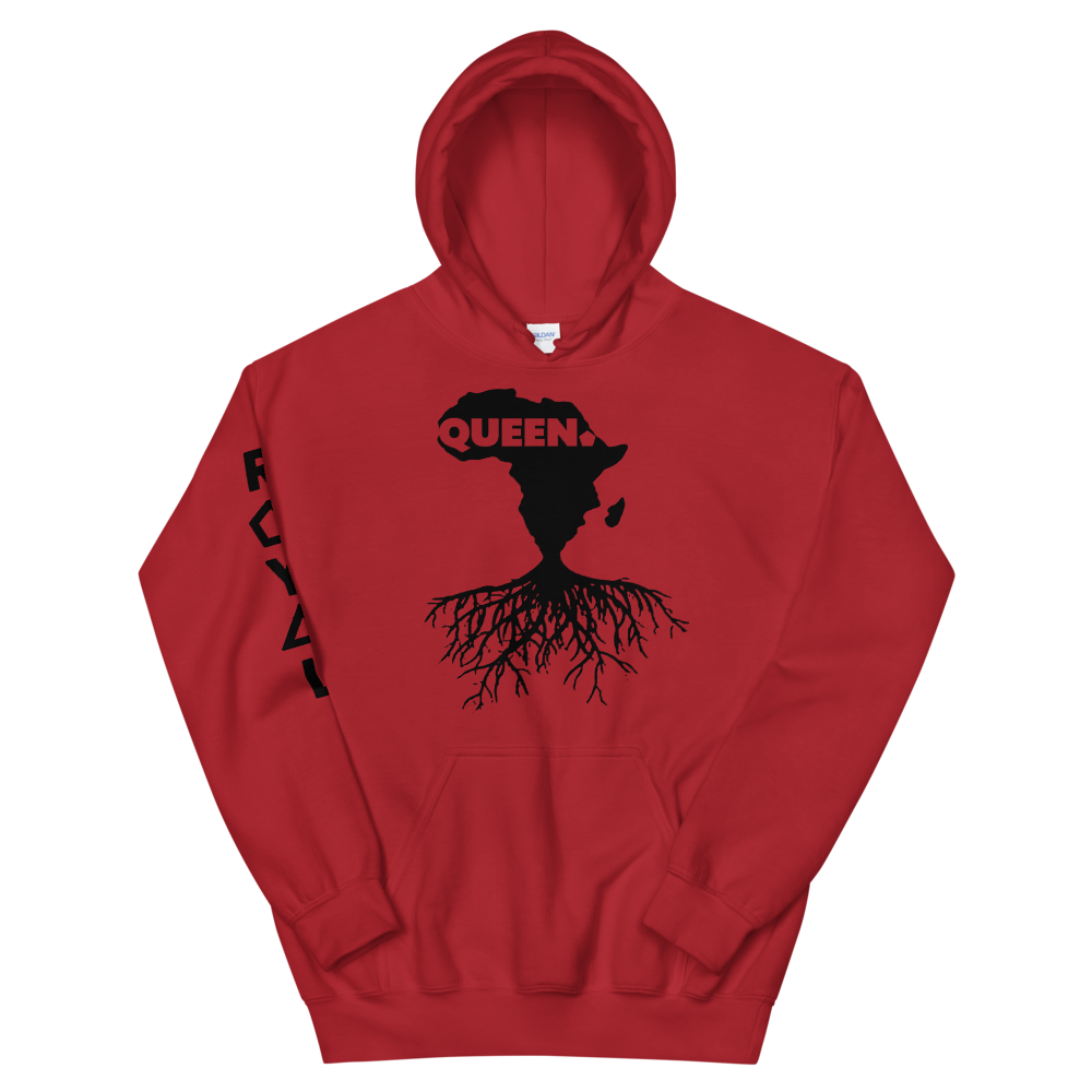 ROYAL. | Nu Afrique CRXWN and ROOTS | Queen Hoodie Black (2 VARIETIES)