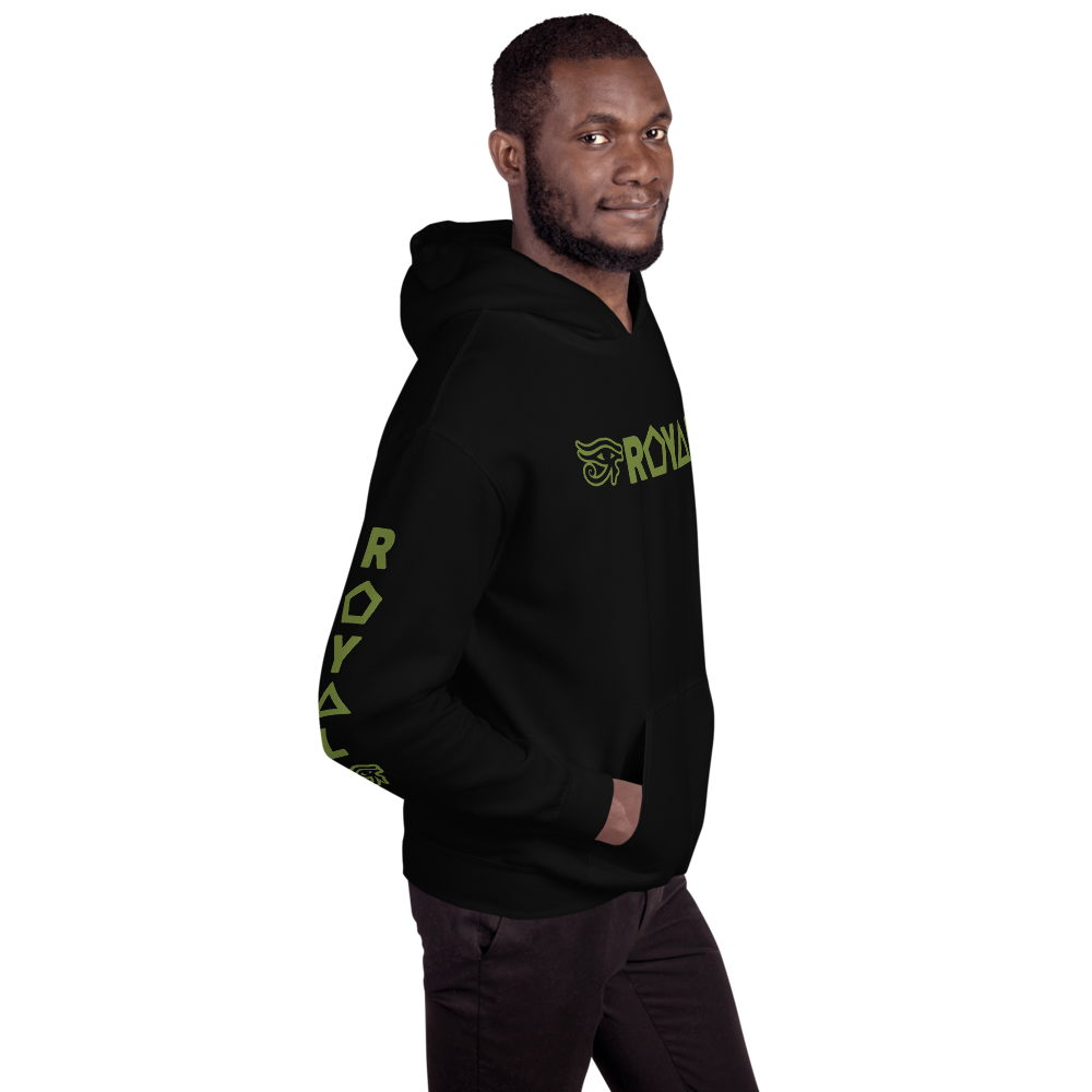 ROYAL. | Urban Resort | RA PARTY ROYAL EMBLEM Unisex Heavy Blend Hoodie OLIVES N MONEY TREES
