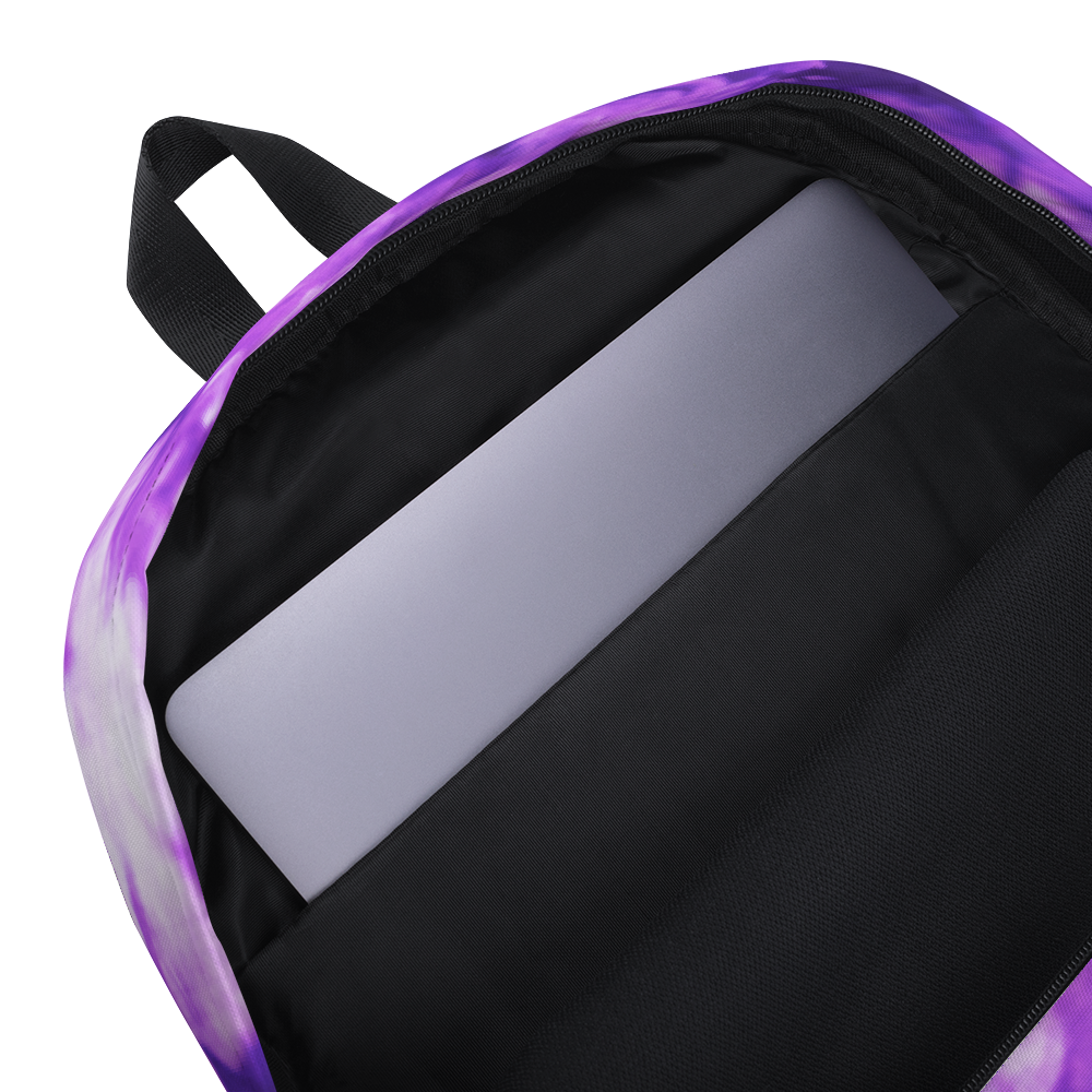 DRIP OR DYE | Cosmic Purple Crush Ice Krackle Crystal Color Cloud Tie Dye Lite Backpack