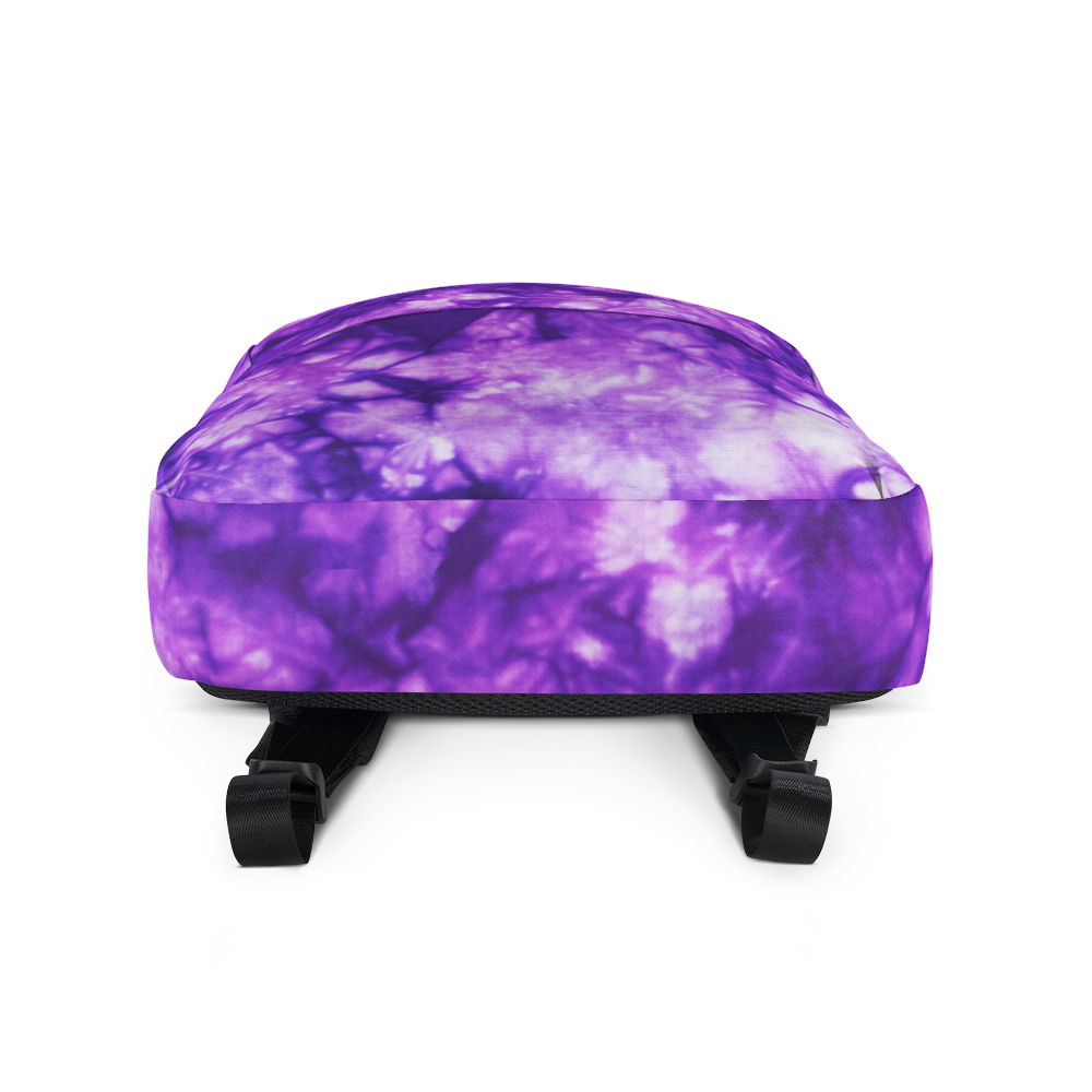 DRIP OR DYE | Cosmic Purple Crush Ice Krackle Crystal Color Cloud Tie Dye Lite Backpack