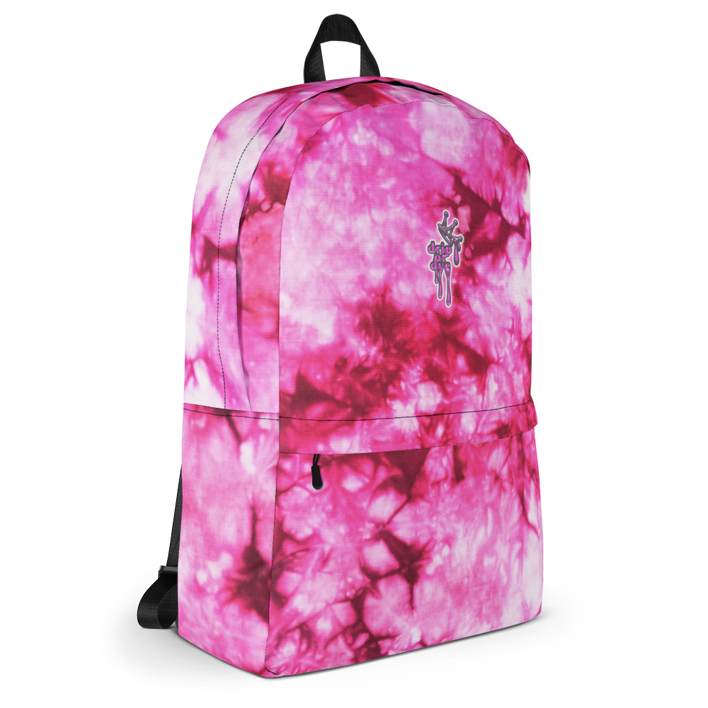 DRIP OR DYE | Cosmic Pynk Crush Ice Krackle Crystal Pink Color Cloud Tie Dye Lite Backpack