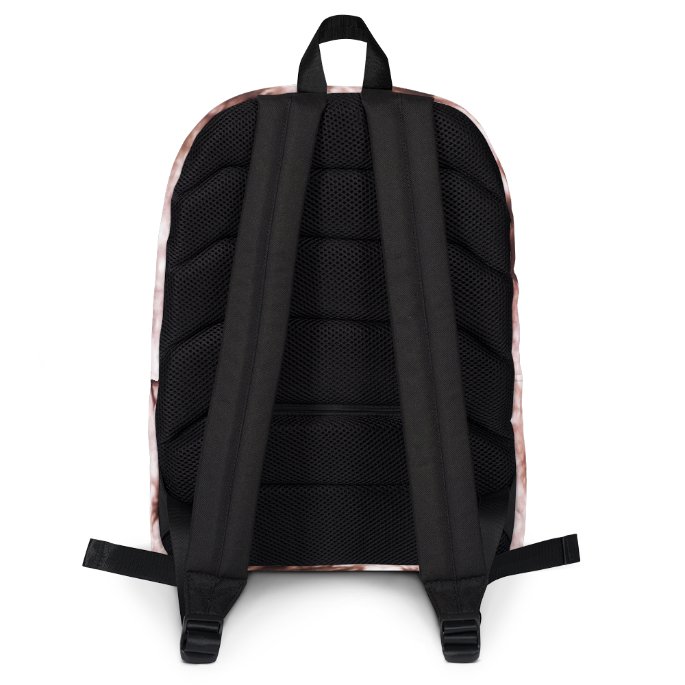 DRIP OR DYE | Cosmic Crush Ice Krackle Crystal Color Cloud Tie Dye Blk N Wh Monochromatic Ink Lite Backpack
