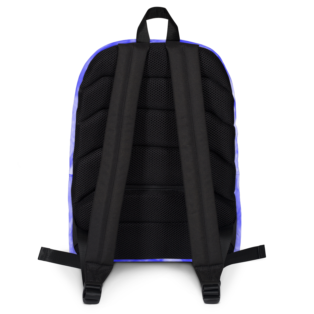 DRIP OR DYE | Cosmic Blue Crush Ice Krackle Crystal Royal Blue Color Cloud Tie Dye Lite Backpack