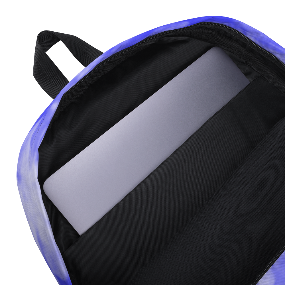 DRIP OR DYE | Cosmic Blue Crush Ice Krackle Crystal Royal Blue Color Cloud Tie Dye Lite Backpack
