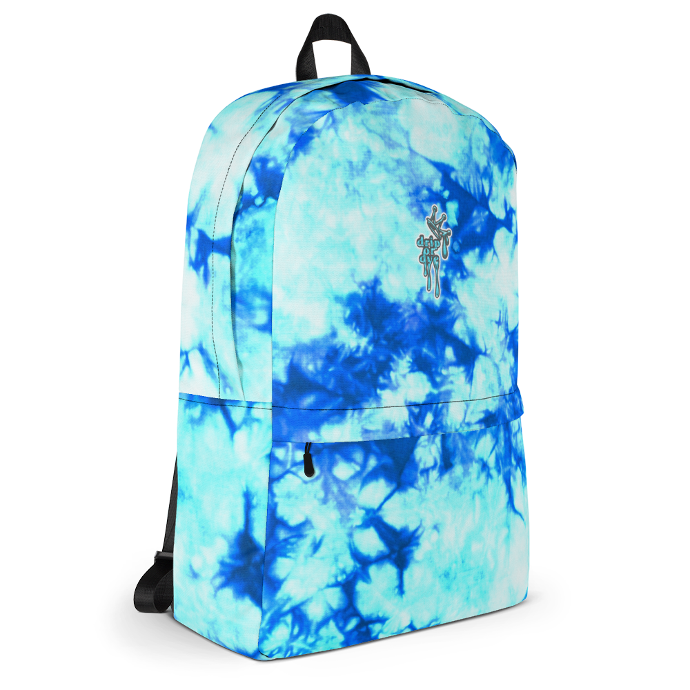 DRIP OR DYE | Cosmic Crush Ice Krackle Crystal Color Cloud Teal Water Tie Dye Lite Backpack