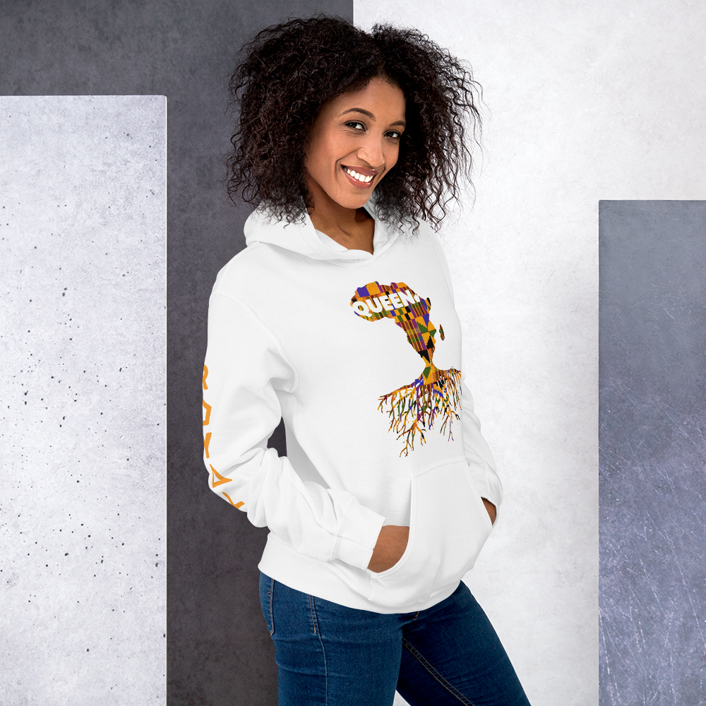 ROYAL. | Nu Afrique CRXWN and ROOTS | Queen Hoodie Kente (4 VARIETIES)