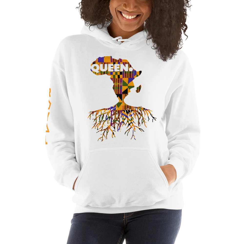 ROYAL. | Nu Afrique CRXWN and ROOTS | Queen Hoodie Kente (4 VARIETIES)