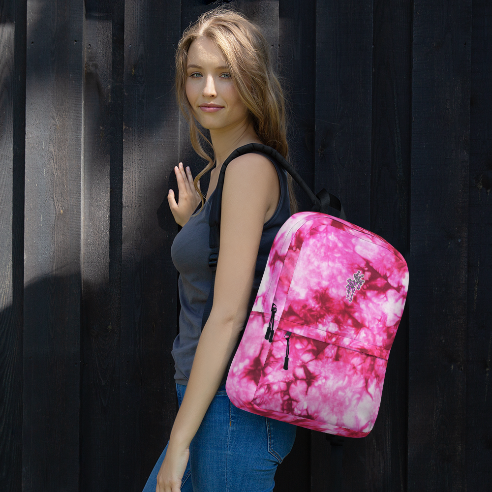 DRIP OR DYE | Cosmic Pynk Crush Ice Krackle Crystal Pink Color Cloud Tie Dye Lite Backpack